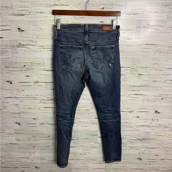 AG Adriano goldschmied Women's Dark Blue Distressed Skinny Jeans Farrah size 27 - Picture 8 of 8